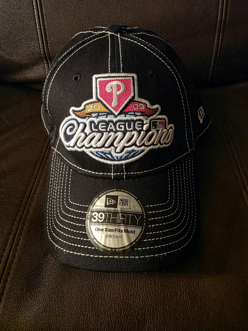 New Era 39THIRTY Black "League Champions" Fitted Cap